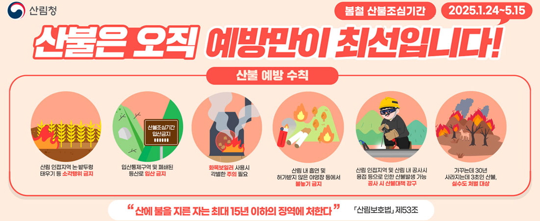 산불 예방 수칙